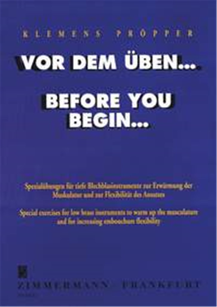 Vor dem Üben...